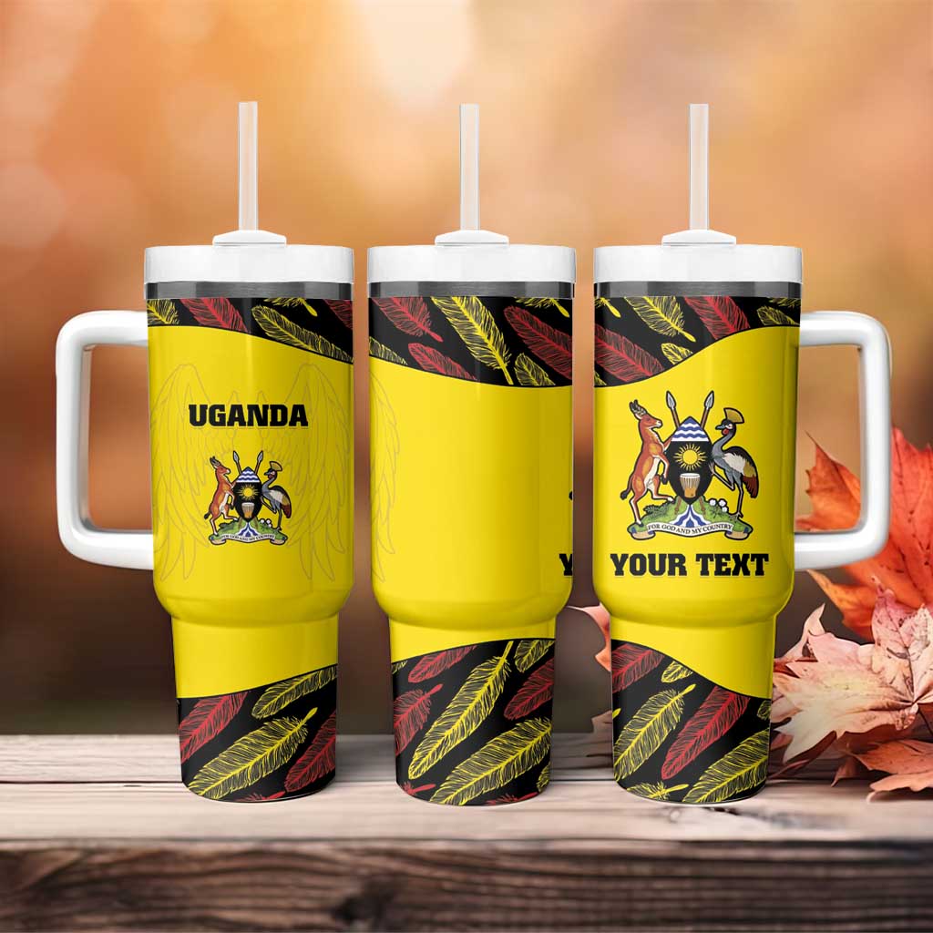 Custom Uganda Cricket Tumbler With Handle Go Cricket Cranes - Wonder Print Shop