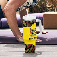 Custom Uganda Cricket Tumbler With Handle Go Cricket Cranes - Wonder Print Shop