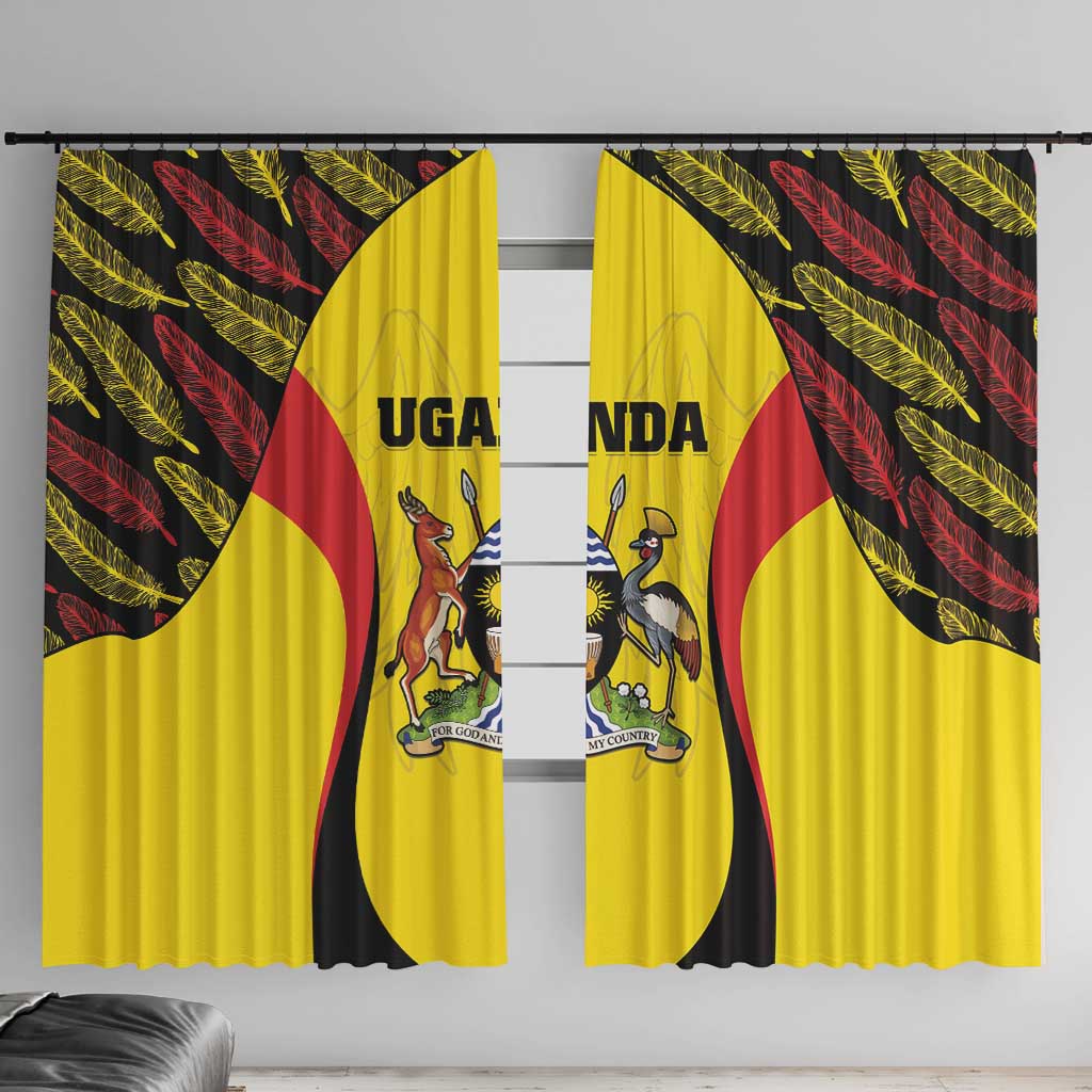 Uganda Cricket Window Curtain Go Cricket Cranes - Wonder Print Shop