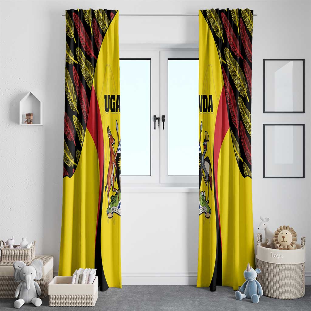 Uganda Cricket Window Curtain Go Cricket Cranes - Wonder Print Shop