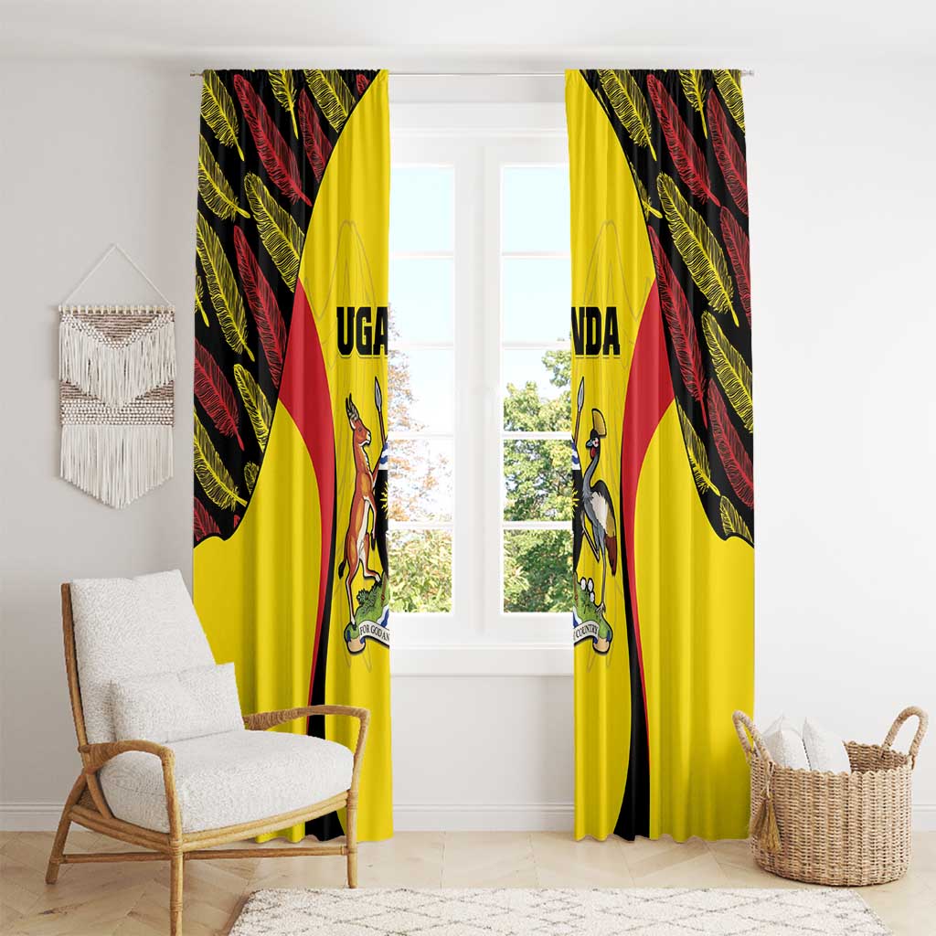 Uganda Cricket Window Curtain Go Cricket Cranes - Wonder Print Shop