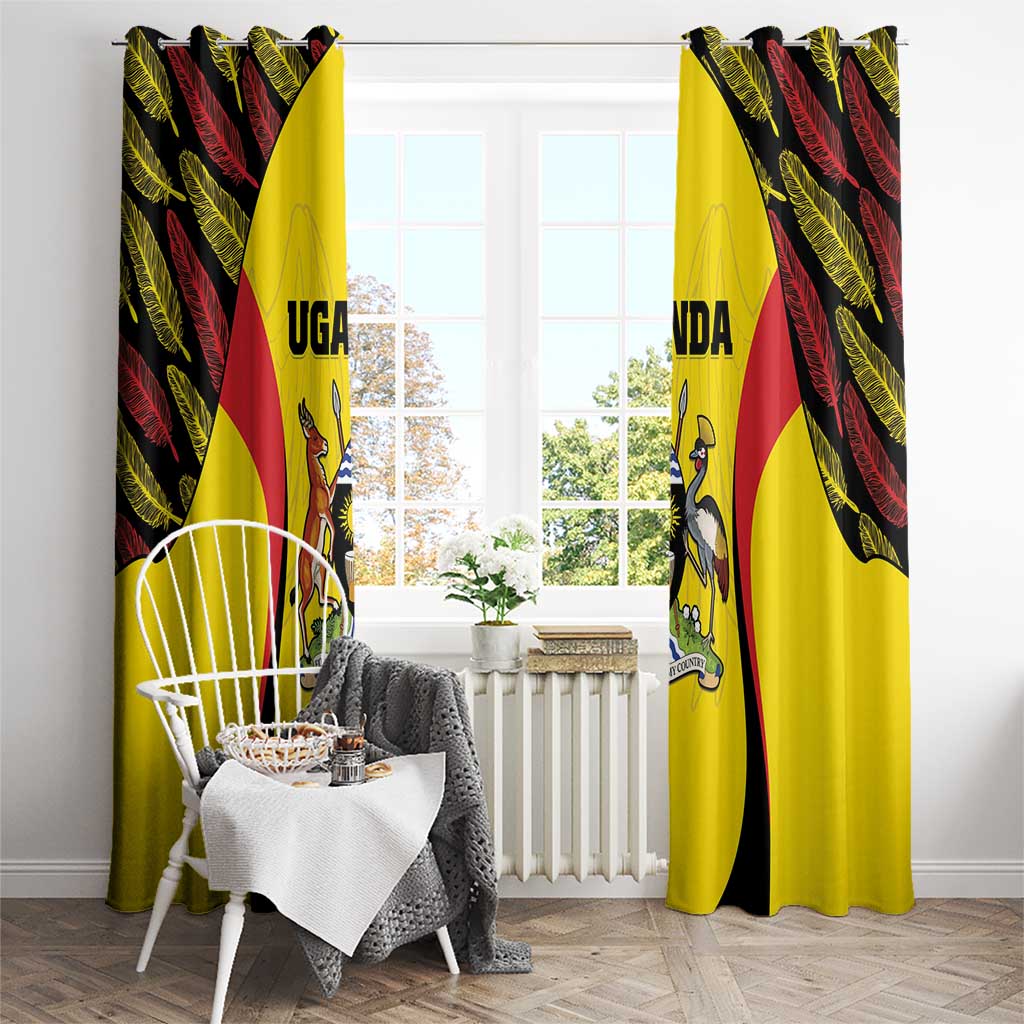 Uganda Cricket Window Curtain Go Cricket Cranes - Wonder Print Shop