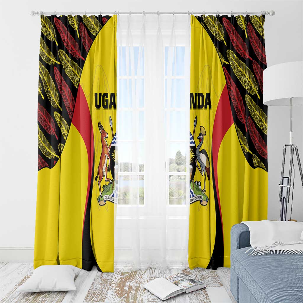 Uganda Cricket Window Curtain Go Cricket Cranes - Wonder Print Shop