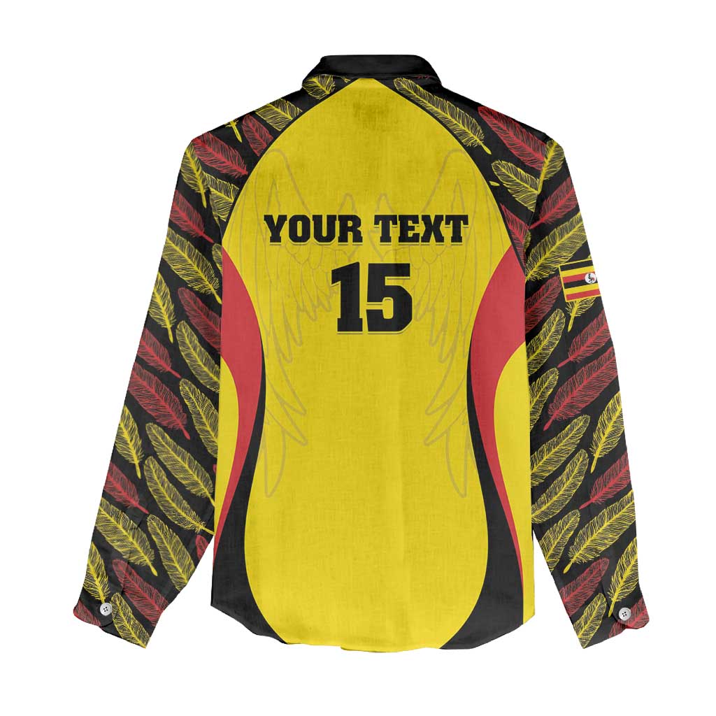 Custom Uganda Cricket Women Casual Shirt Go Cricket Cranes - Wonder Print Shop