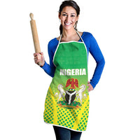 Nigeria Cricket Apron Come On Yellow Greens - Wonder Print Shop