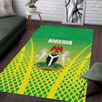 Nigeria Cricket Area Rug Come On Yellow Greens - Wonder Print Shop
