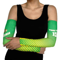 Custom Nigeria Cricket Arm Sleeves Come On Yellow Greens - Wonder Print Shop