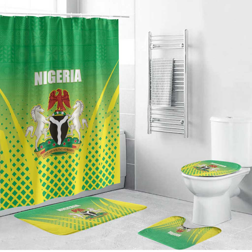 Nigeria Cricket Bathroom Set Come On Yellow Greens - Wonder Print Shop