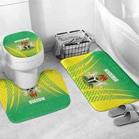Nigeria Cricket Bathroom Set Come On Yellow Greens - Wonder Print Shop