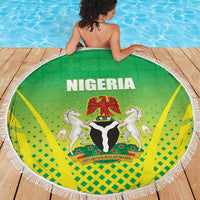 Nigeria Cricket Beach Blanket Come On Yellow Greens - Wonder Print Shop