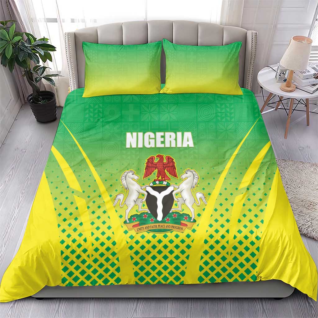Nigeria Cricket Bedding Set Come On Yellow Greens - Wonder Print Shop