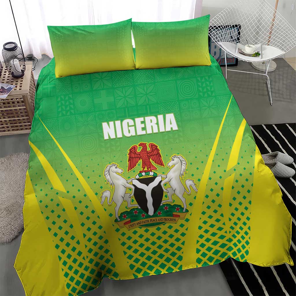 Nigeria Cricket Bedding Set Come On Yellow Greens - Wonder Print Shop