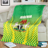 Nigeria Cricket Blanket Come On Yellow Greens - Wonder Print Shop