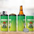 Custom Nigeria Cricket 4 in 1 Can Cooler Tumbler Come On Yellow Greens - Wonder Print Shop