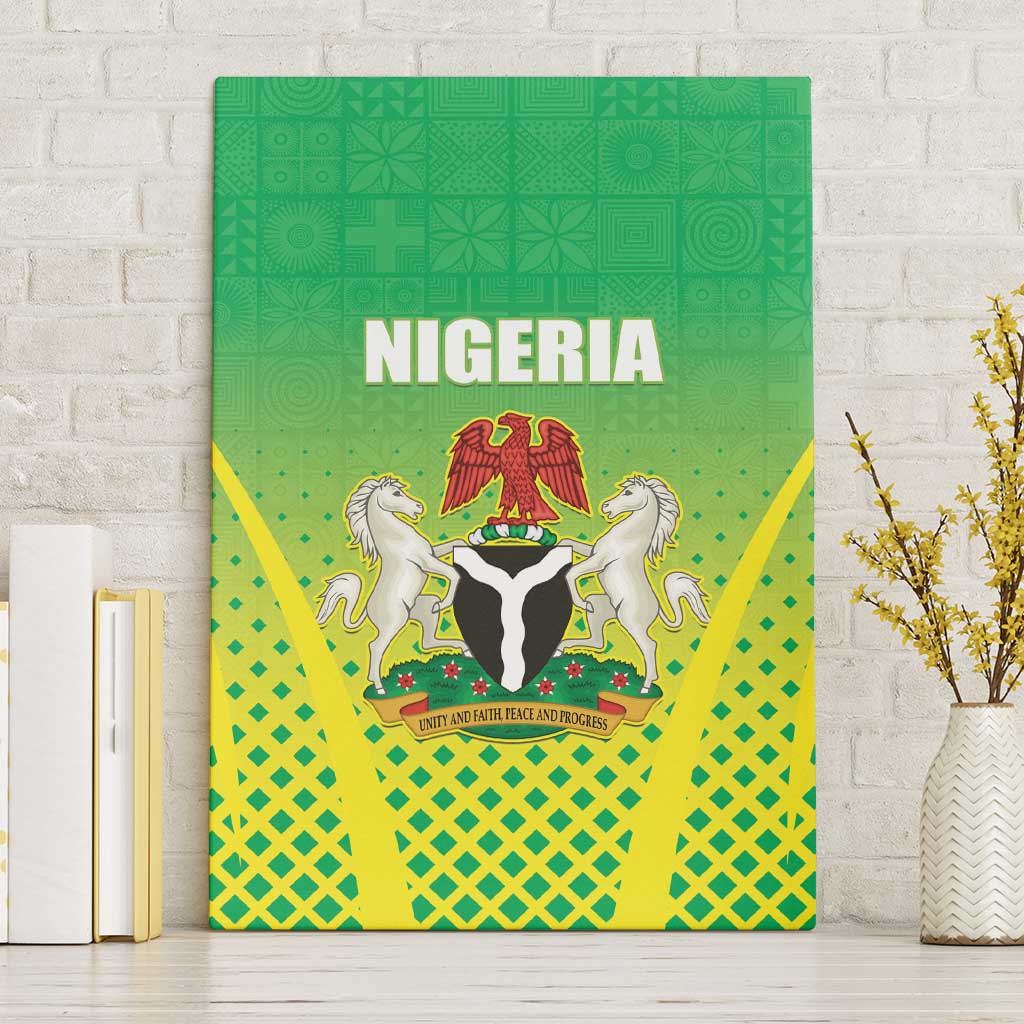 Nigeria Cricket Canvas Wall Art Come On Yellow Greens - Wonder Print Shop