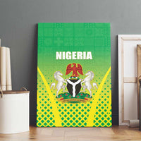 Nigeria Cricket Canvas Wall Art Come On Yellow Greens - Wonder Print Shop