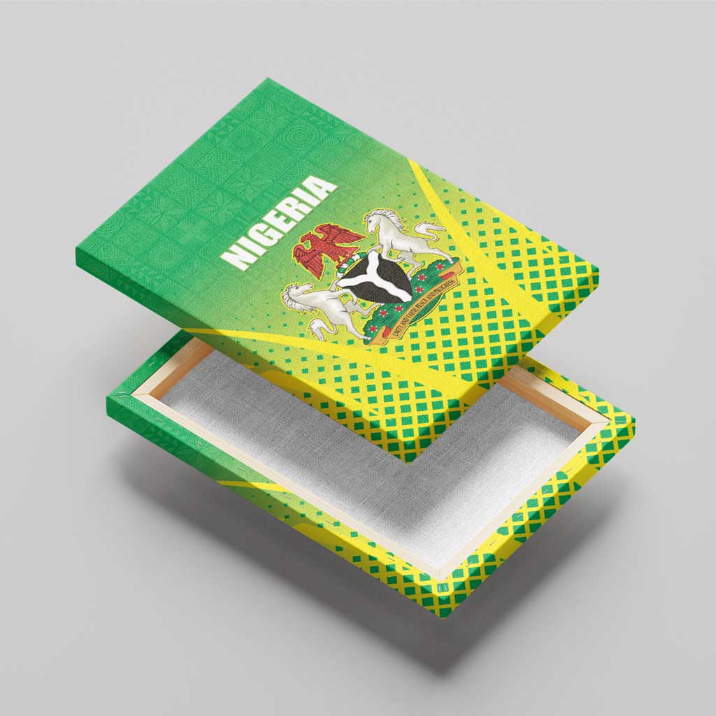 Nigeria Cricket Canvas Wall Art Come On Yellow Greens - Wonder Print Shop