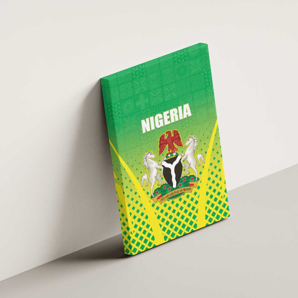 Nigeria Cricket Canvas Wall Art Come On Yellow Greens - Wonder Print Shop