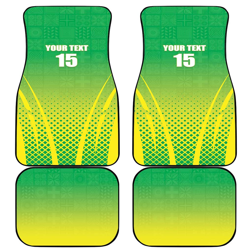 Nigeria Cricket Car Mats Come On Yellow Greens - Wonder Print Shop