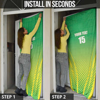 Custom Nigeria Cricket Door Cover Come On Yellow Greens - Wonder Print Shop