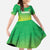 Custom Nigeria Cricket Family Matching Off The Shoulder Long Sleeve Dress and Hawaiian Shirt Come On Yellow Greens - Wonder Print Shop