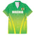 Custom Nigeria Cricket Family Matching Off Shoulder Short Dress and Hawaiian Shirt Come On Yellow Greens - Wonder Print Shop