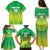Custom Nigeria Cricket Family Matching Puletasi and Hawaiian Shirt Come On Yellow Greens - Wonder Print Shop