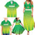 Custom Nigeria Cricket Family Matching Summer Maxi Dress and Hawaiian Shirt Come On Yellow Greens - Wonder Print Shop