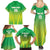Custom Nigeria Cricket Family Matching Summer Maxi Dress and Hawaiian Shirt Come On Yellow Greens - Wonder Print Shop