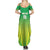 Custom Nigeria Cricket Family Matching Summer Maxi Dress and Hawaiian Shirt Come On Yellow Greens - Wonder Print Shop
