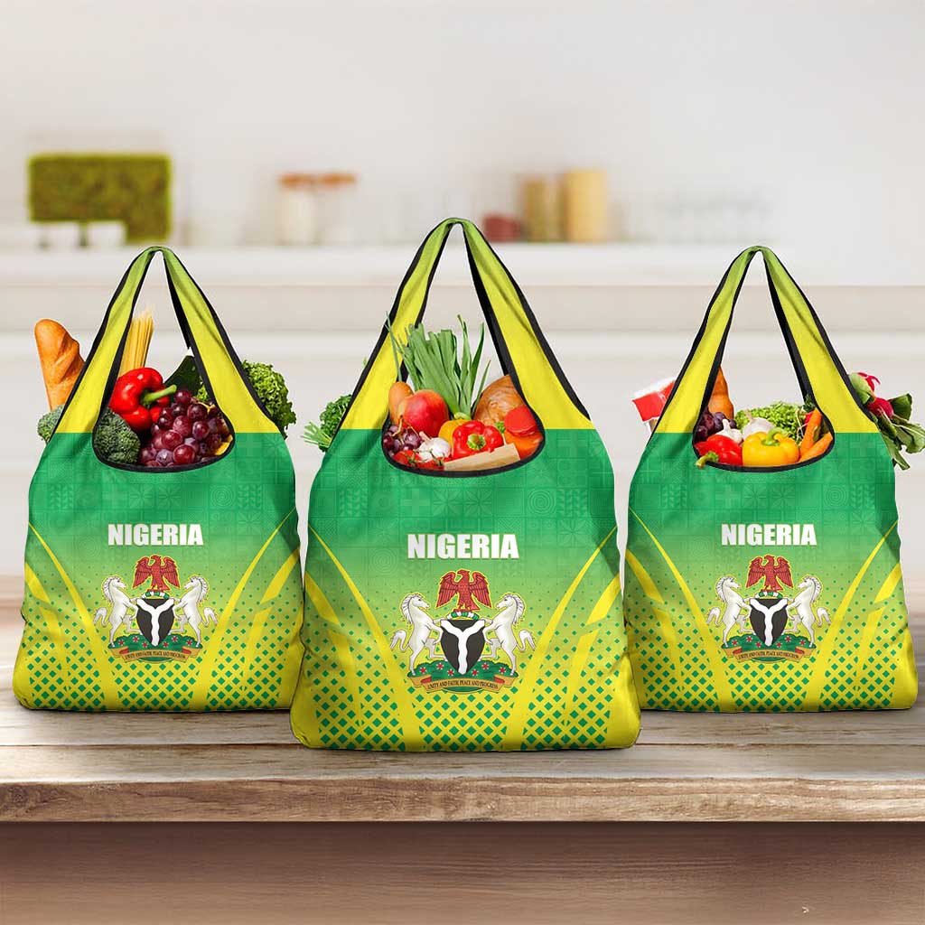 Nigeria Cricket Grocery Bag Come On Yellow Greens - Wonder Print Shop