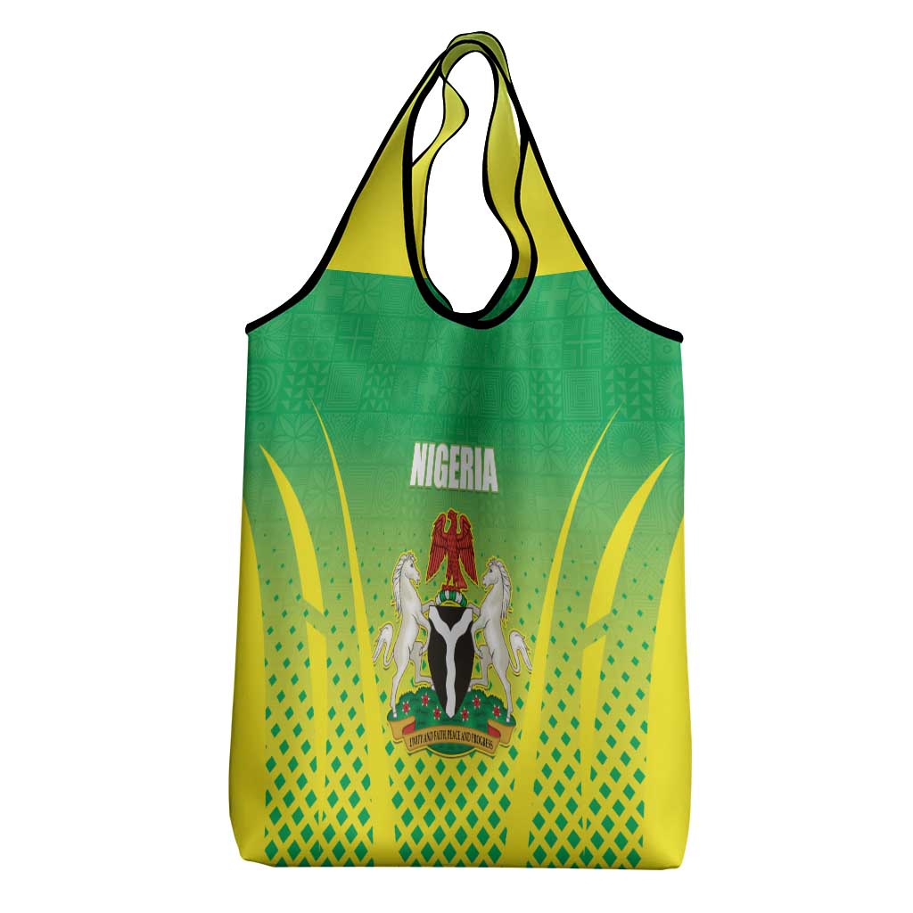 Nigeria Cricket Grocery Bag Come On Yellow Greens - Wonder Print Shop
