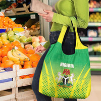 Nigeria Cricket Grocery Bag Come On Yellow Greens - Wonder Print Shop