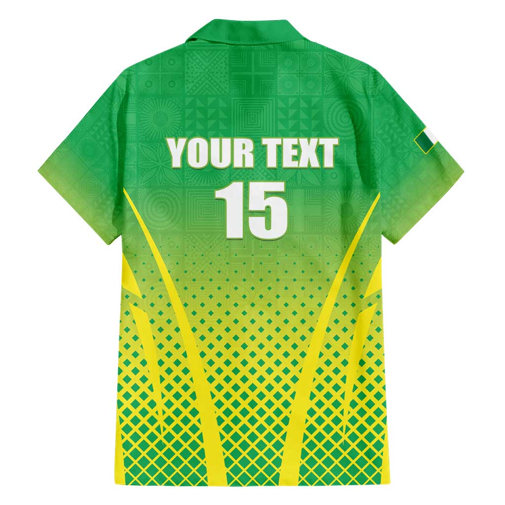 Custom Nigeria Cricket Hawaiian Shirt Come On Yellow Greens - Wonder Print Shop