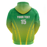 Custom Nigeria Cricket Hoodie Come On Yellow Greens - Wonder Print Shop