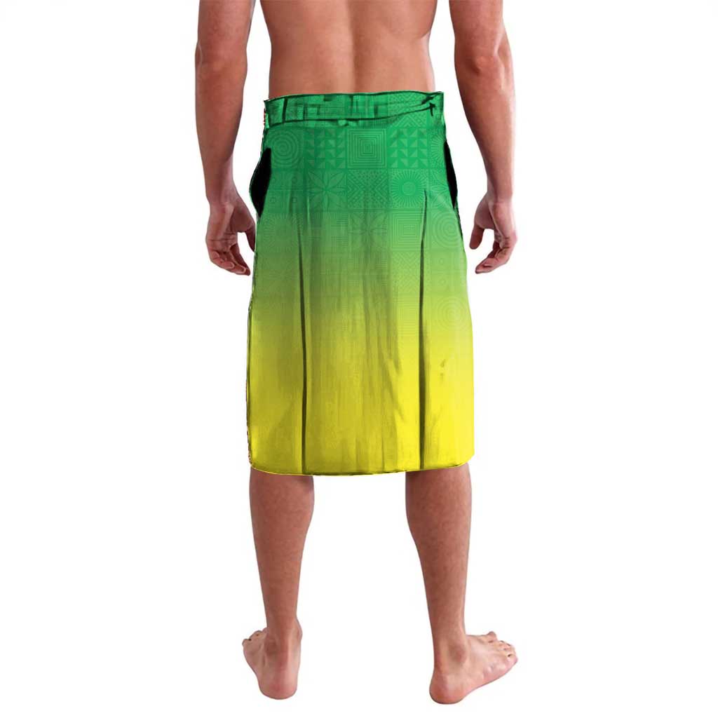 Custom Nigeria Cricket Lavalava Come On Yellow Greens - Wonder Print Shop