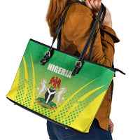 Nigeria Cricket Leather Tote Bag Come On Yellow Greens - Wonder Print Shop