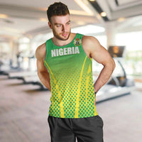 Custom Nigeria Cricket Men Tank Top Come On Yellow Greens - Wonder Print Shop
