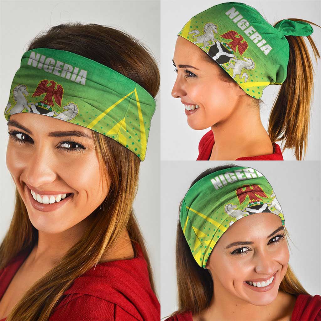 Nigeria Cricket Neck Gaiter Come On Yellow Greens - Wonder Print Shop