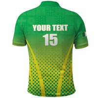 Custom Nigeria Cricket Polo Shirt Come On Yellow Greens - Wonder Print Shop