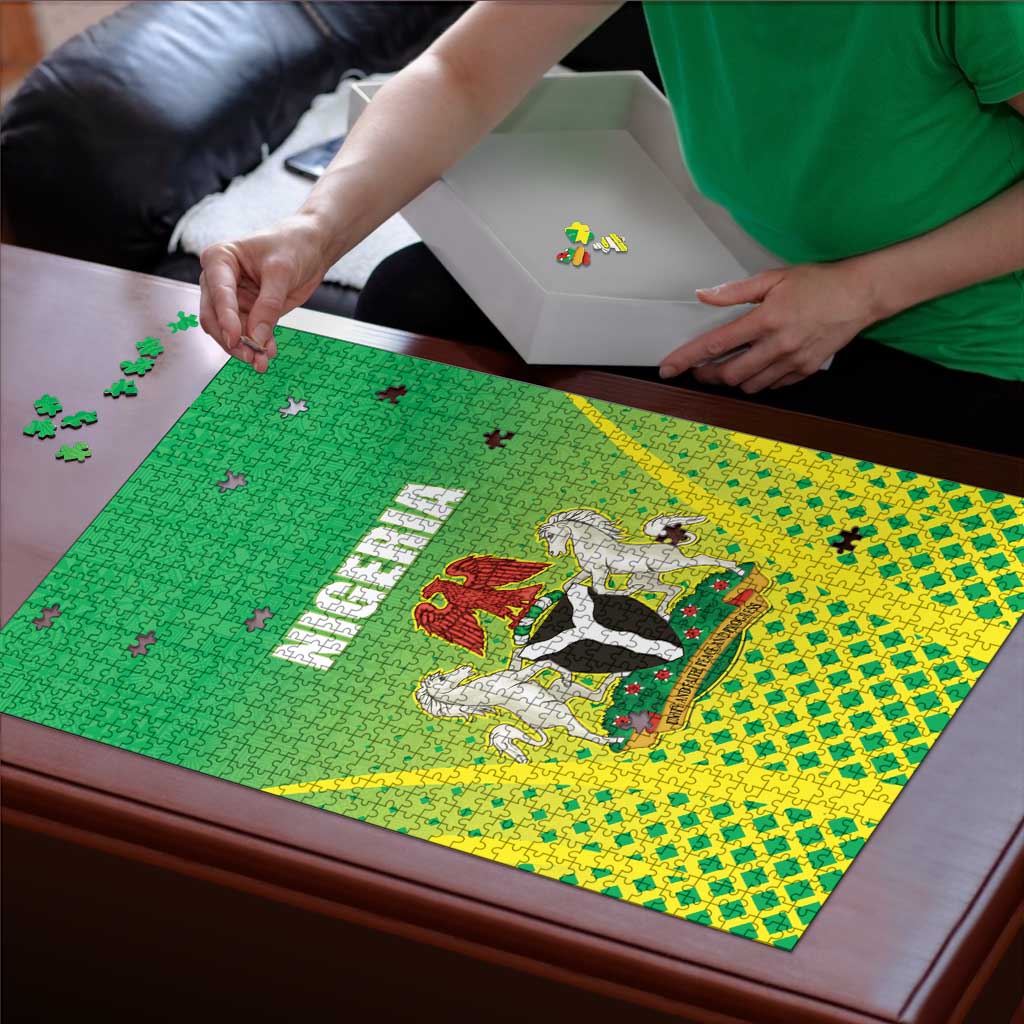 Nigeria Cricket Puzzle Come On Yellow Greens - Wonder Print Shop