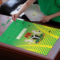 Nigeria Cricket Puzzle Come On Yellow Greens - Wonder Print Shop