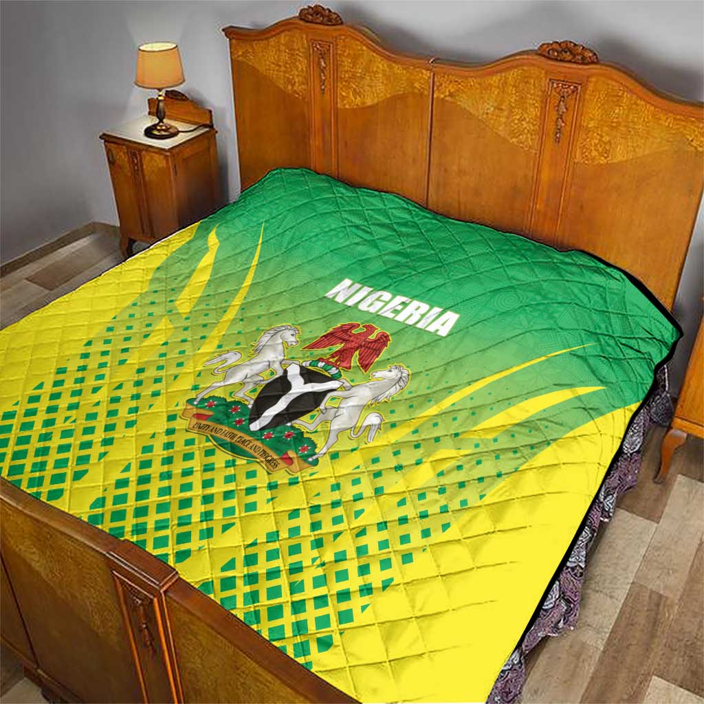 Nigeria Cricket Quilt Come On Yellow Greens - Wonder Print Shop