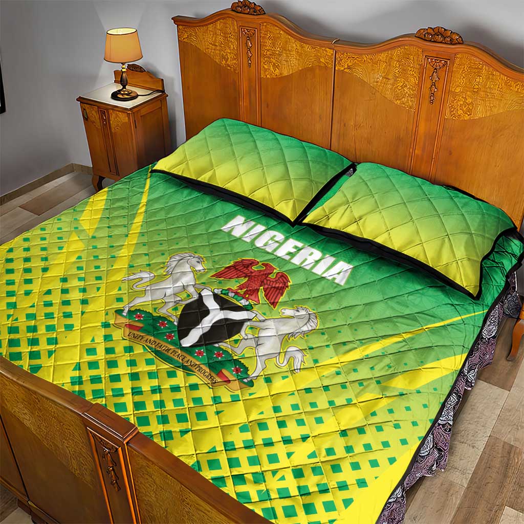 Nigeria Cricket Quilt Bed Set Come On Yellow Greens - Wonder Print Shop