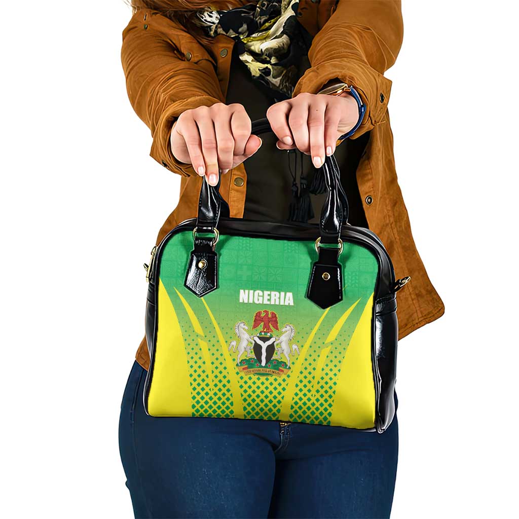 Nigeria Cricket Shoulder Handbag Come On Yellow Greens - Wonder Print Shop