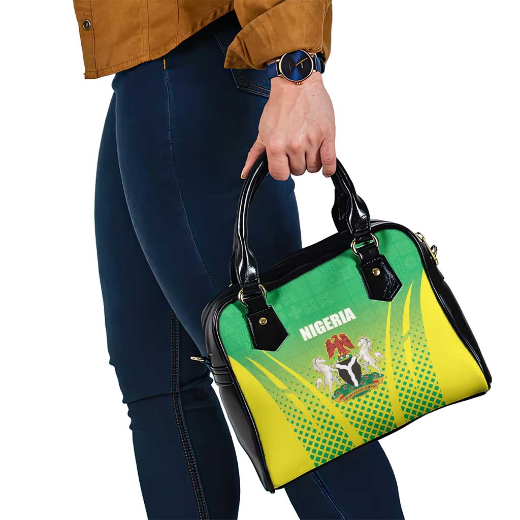 Nigeria Cricket Shoulder Handbag Come On Yellow Greens - Wonder Print Shop