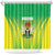 Nigeria Cricket Shower Curtain Come On Yellow Greens - Wonder Print Shop