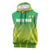 Custom Nigeria Cricket Sleeveless Hoodie Come On Yellow Greens - Wonder Print Shop