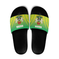 Nigeria Cricket Slide Sandals Come On Yellow Greens - Wonder Print Shop