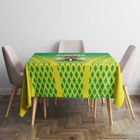 Nigeria Cricket Tablecloth Come On Yellow Greens - Wonder Print Shop